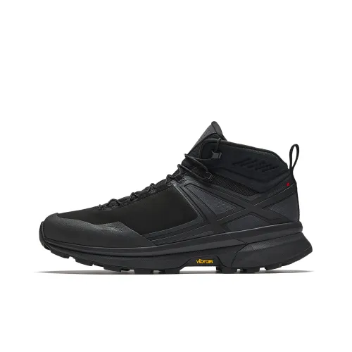 ANTA Opening Mountain 3 MID Long Staple Уличная обувь Мужская Основной черный Дымчатый чернильный серый