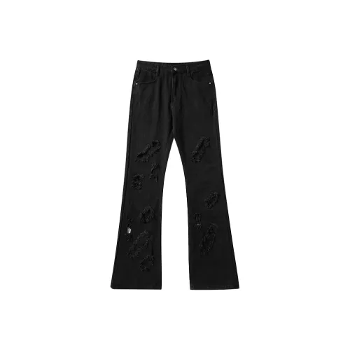 QEWBG Черный Унисекс Джинсы