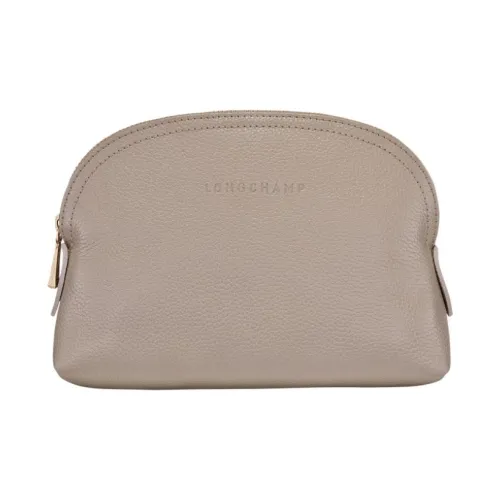 LONGCHAMP Le Foulonné Коровья кожа Клатч Маленький Женский Серый