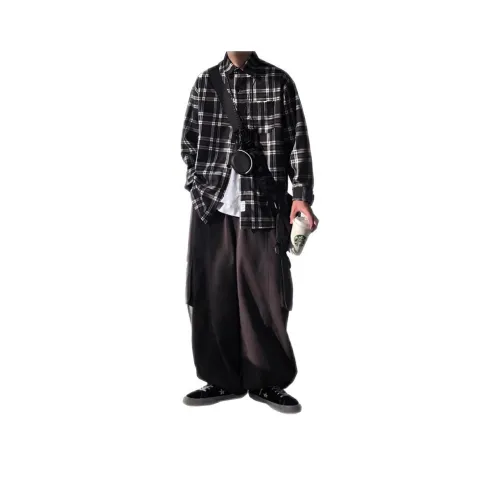 ENPofficial Длинный рукав рубашка пальто мужской