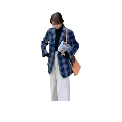 Dippanis Серый Синий Однослойный Женская Деловая Одежда