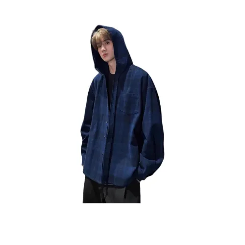 XUBAIHUO Синий Унисекс Рубашки