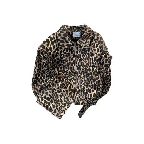 Mulinsen Леопардовый принт Унисекс Куртки