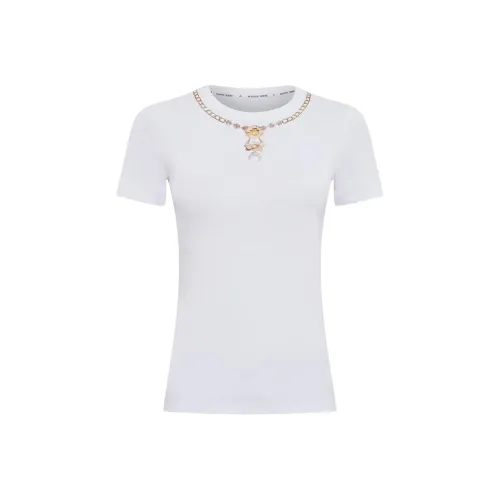 Marine Serre Белый Женские T-рубашки