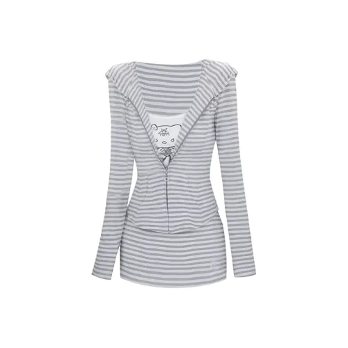 COVT С капюшоном Топ+Юбка+Майка Женские Комплекты с юбкой