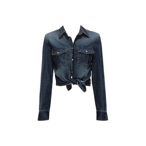 PAIN OR PLEASURE Blue Shirt Женская рубашка