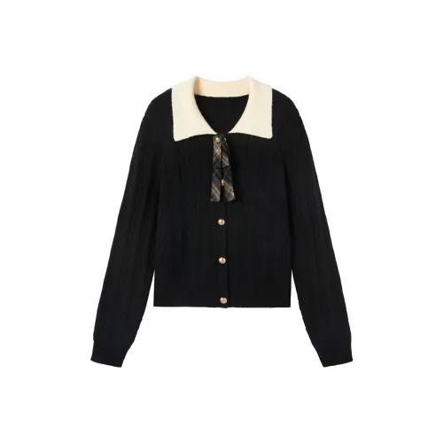 XIANGYING Черные Женские Свитера