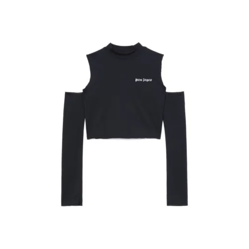 PALM ANGELS Черный Женский Короткий Топ