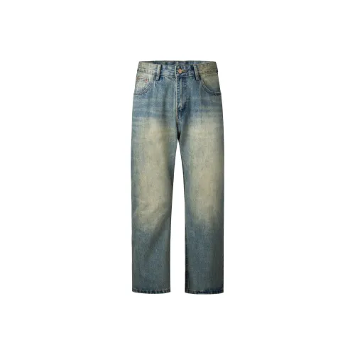 JEEP Желтые Грязные Унисекс Джинсы