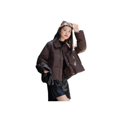 Dme Темно-коричневый женский пуховик