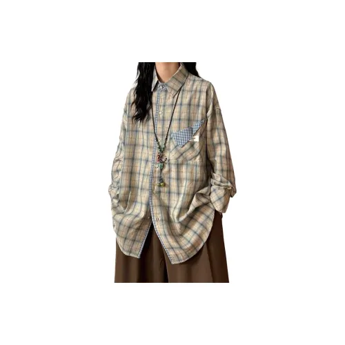 MUMUTU Коричневый Женские Рубашки