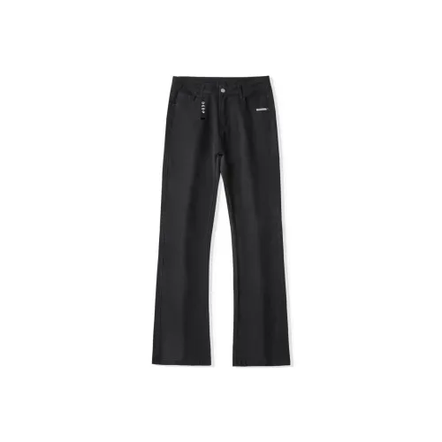 HUAXIAERNV Черные Унисекс Джинсы