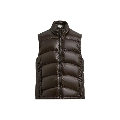ZARA ORIGINS Chocolate Men's Down Vest ZARA ORIGINS Шоколадный мужской пуховый жилет