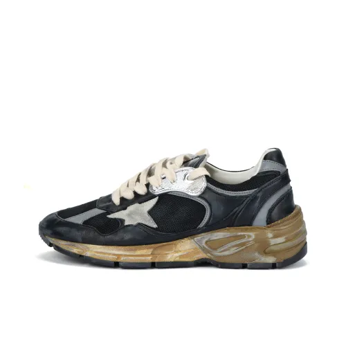 Golden Goose Dad Star Low Top Скейтборд Кроссовки Женские Черные Потертые