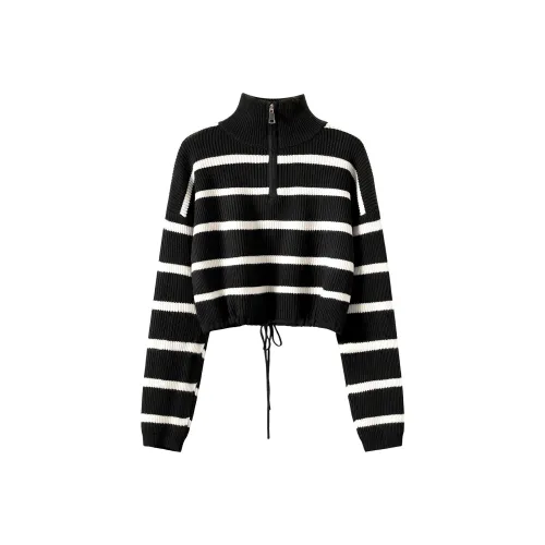 TOUCH Трикотаж Женский Черный Белый Полосы