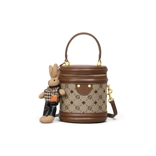 OUBOTE Сумка из синтетической кожи стандартная женская кофейного цвета