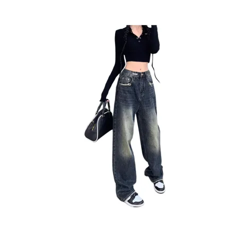 9c collective Черные Женские Джинсы