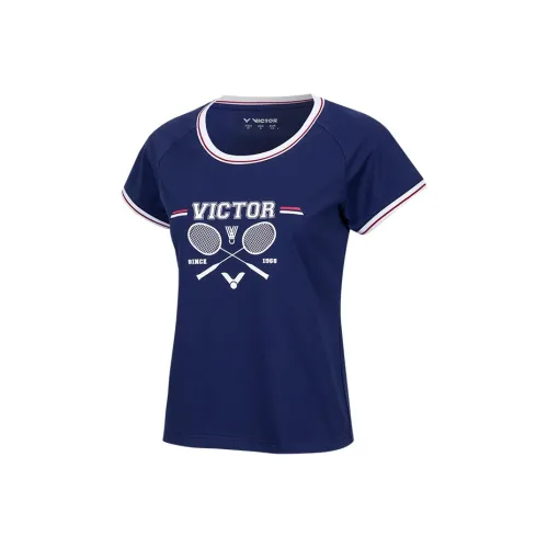 Victor Beacon Синий Женские T-рубашки