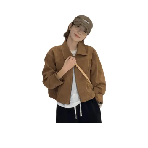 YICHEN Коричневый Женский Куртки