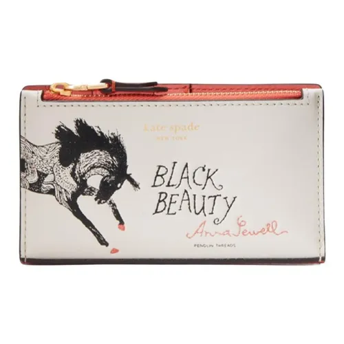 Kate Spade Storyteller Коровья кожа Держатель для карт кошелек Маленький Women's White