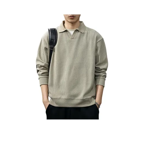 QIANJINNIU Серый Абрикос Мужские Свитшоты