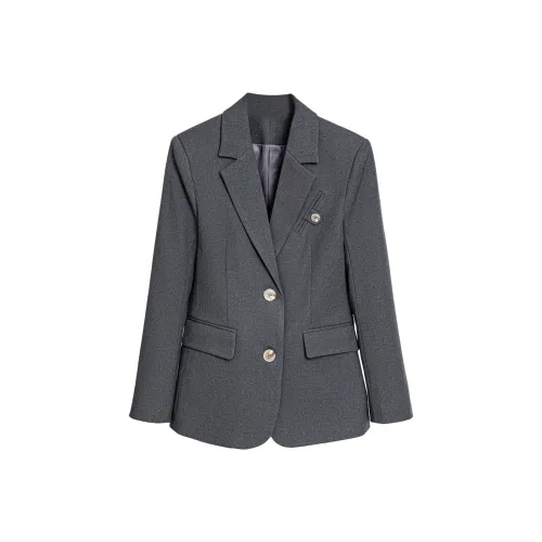 DonnaZilan Минималистский стиль Бизнес костюм Пальто Женские Премиум Коммутирование Готовый Свободный крой Костюм