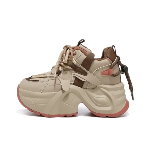 ZHR Амортизация Износостойкие Низкие Топ Кроссовки с Толстой Подошвой Женские