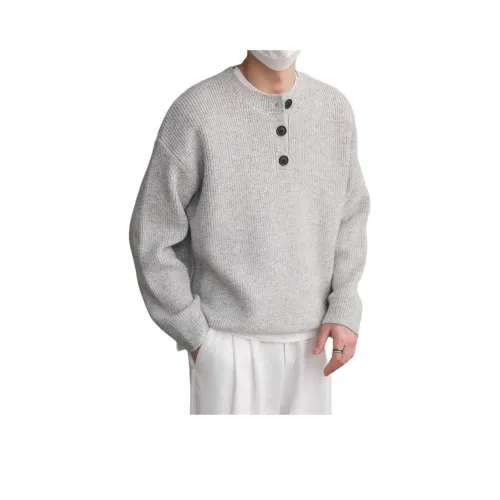 GEOGRE ALEX Серый Мужской Трикотаж