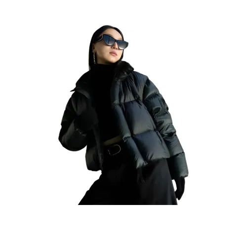 SKYA Черный Золотой Женский Пуховик