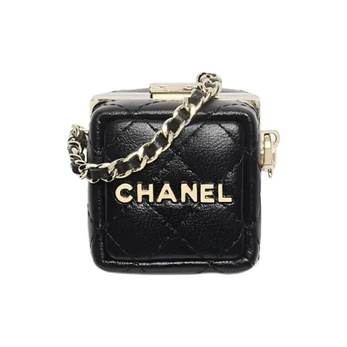 CHANEL Charm из овечьей кожи подвеска аксессуар для сумок мини унисекс черный