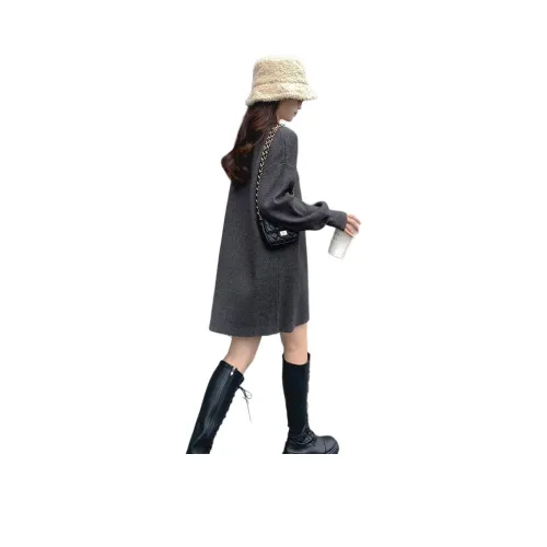 ЮЙЧЖАОЛИНЬ Длинное платье с длинными рукавами женское