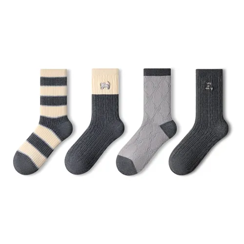 PRIMEET Носки Crew Женские упаковка из 4 пар