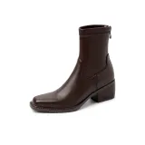 Коричневый без подкладки