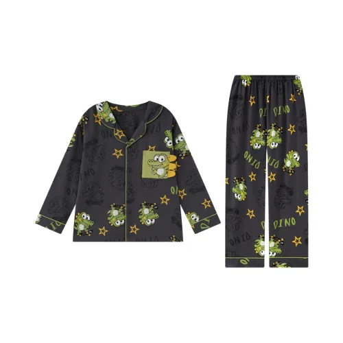 Qiao Ni Tong Cute Dinosaur Men's Pajama Sets Qiao Ni Tong Милый Динозавр Мужские Пижамные Комплекты