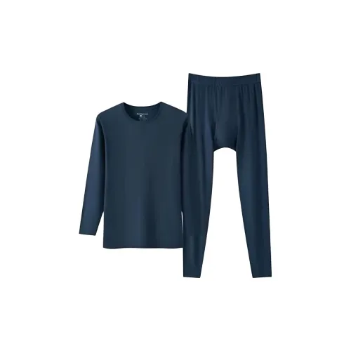 THREEGUN Круглый вырез Удобный Однотонный Мужской Комплект нижнего белья Мужской