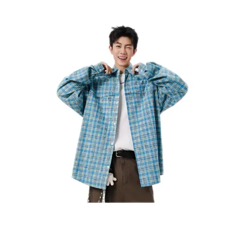 ENPofficial Длинный рукав рубашка пальто мужской