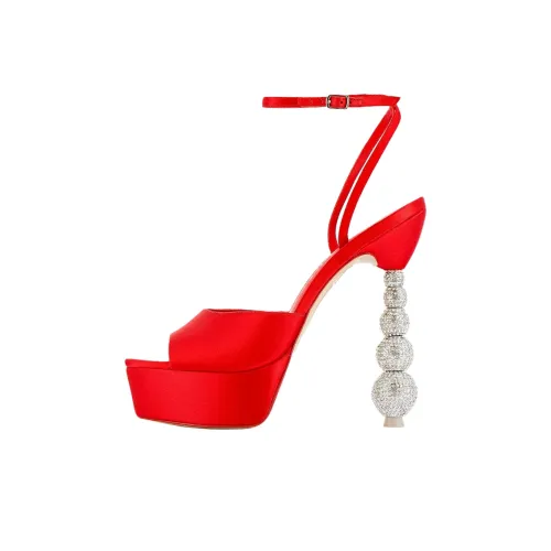 SOPHIA WEBSTER Natalia One Strap Sandals 14cm Women's Red SOPHIA WEBSTER Natalia One Ремень Сандалии 14см Женские Красные