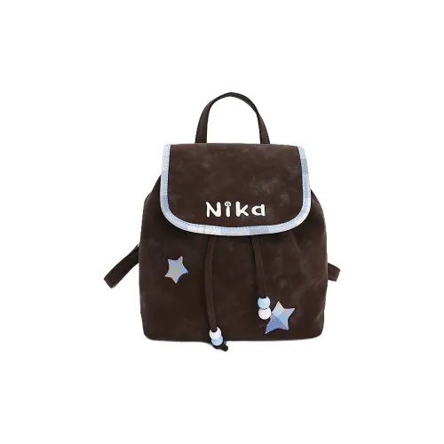 REDOO ПУ (полиуретан) Рюкзак Стандартный Женский Кофейный Белый Черный