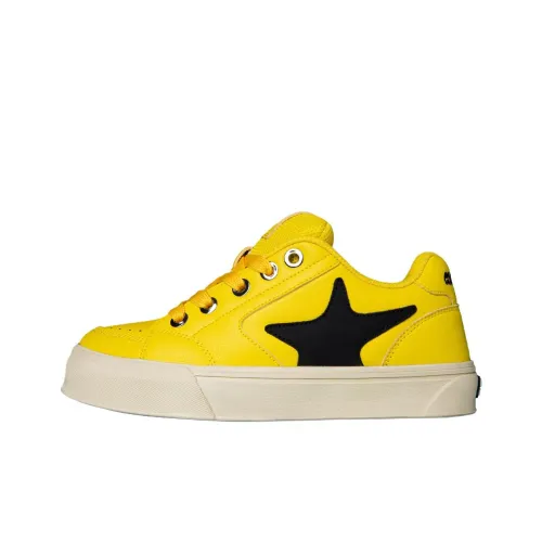 COMANDVI Kandong WEI Low Топ Скейтборд Кроссовки Унисекс Желтый Черный