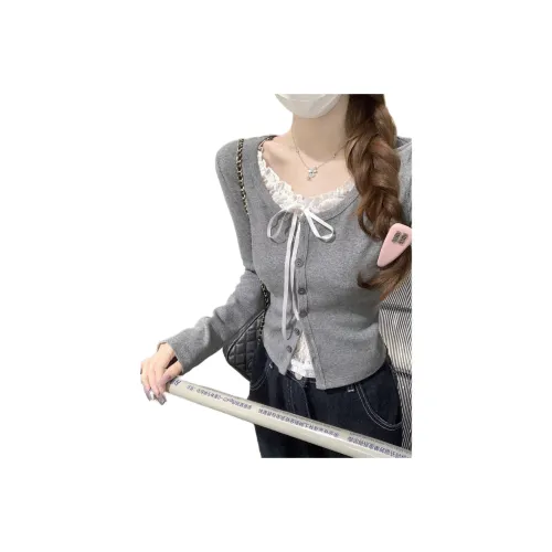 Медовый Серый Женские T-рубашки