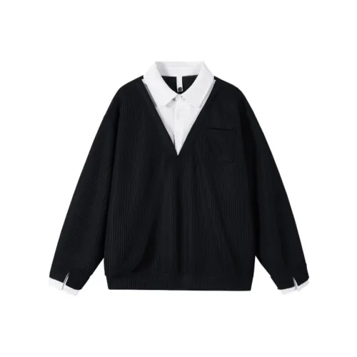 JIARONG Черный Унисекс Свитшоты