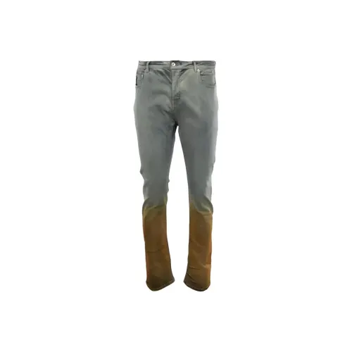 Rick Owens DRKSHDW Оранжевый Градиент Мужские Джинсы