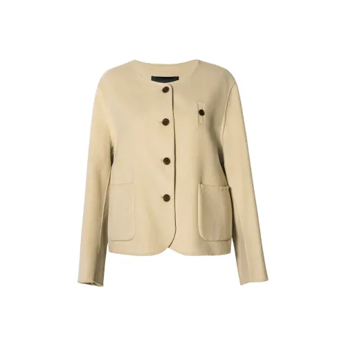 ROEYSHOUSE Абрикосовый Желтый Женское Пальто