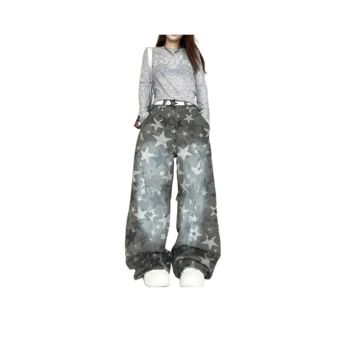 RUXU Камуфляж Женские Джинсы