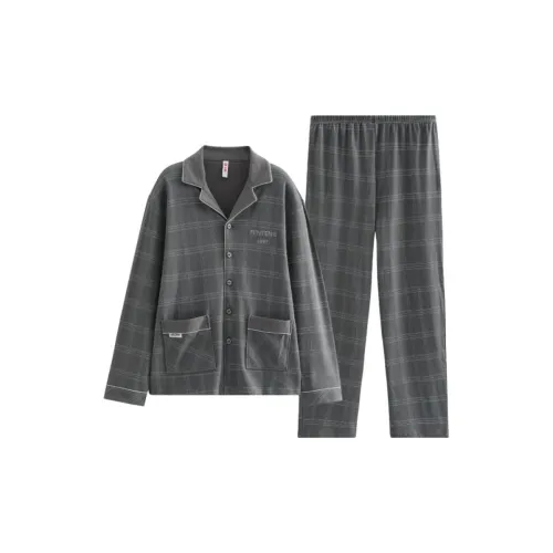 FENTENG FJ26931684 Темно-серый Мужской Пижамный комплект