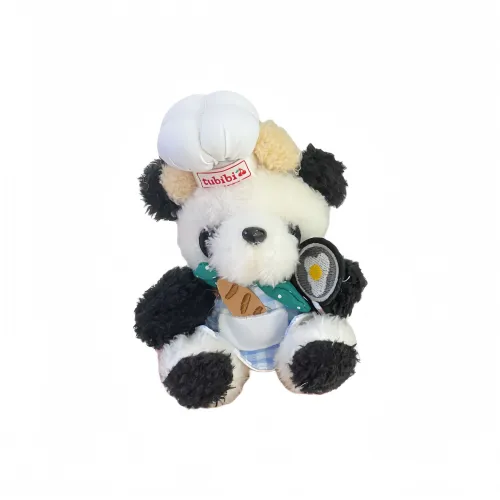 LOGISTAR Cute Chef Panda Plush Pendant 12cm Height LOGISTAR Милый Chef Панда Плюшевый Подвеска 12 см Высота
