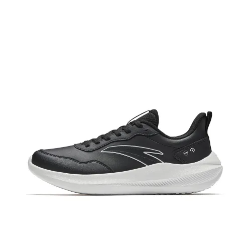 Anta Shock Absorbers Slip-Resistant Low Top Urban Commuting Running Shoes Women's Black White Анта Шок Абсорберз Слип-Резистент Низкий Топ Урбан Коммутинг Беговые Кроссовки Женские Черный Белый