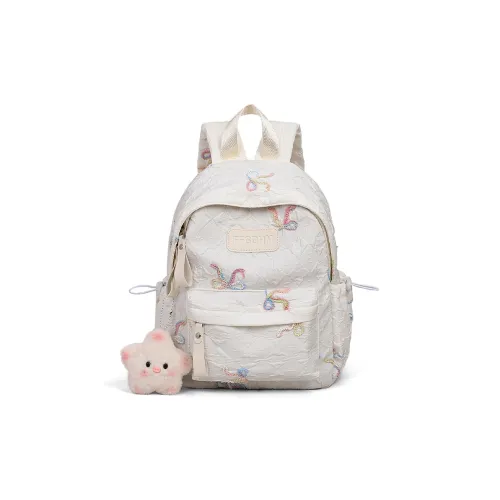 VINEY Ткань Рюкзак Стандартный Женская Белый