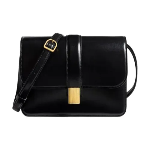 KHAITE Телячья кожа Сумка через плечо Женская Черная