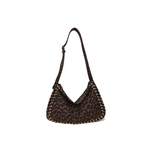 SHIJIA Холст Плечевая сумка Женская Темно-фиолетовая